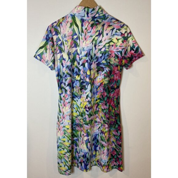 Acegolfs Dress Athletic Golf Multi Floral A Line Pockets Large L - Picture 3 of 4